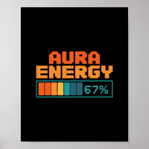 Aura Energi 67% Aura Farming Alpha Slang Gen 67:e Poster