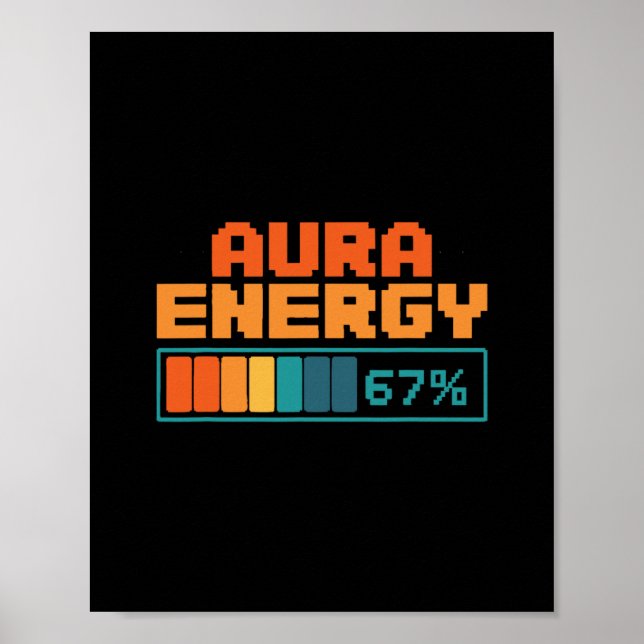 Aura Energi 67% Aura Farming Alpha Slang Gen 67:e  Poster (Framsidan)