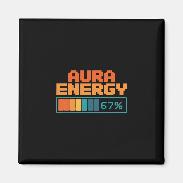 Aura Energi 67% Aura Odling Alpha Slang Gen 67:e  Magnet (Framsidan)