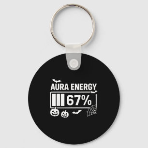 Aura energi 67 procent 6 7 meme halloween nyckelring
