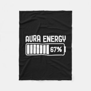 Aura Energi Vid 67 Roligt Sex Sju Meme Gen Alpha S Fleecefilt