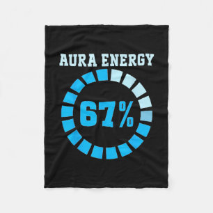 Aura energi vid 67 Rollig Six Seven Meme Låt oss f Fleecefilt