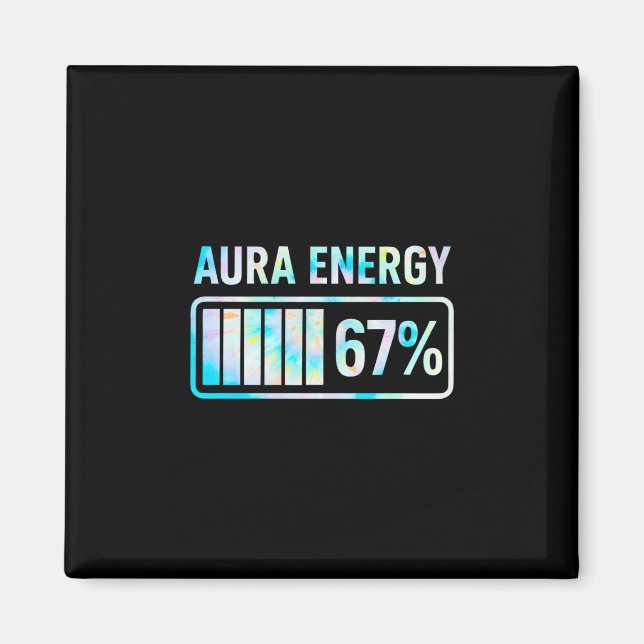 Aura Energy 67 67 Sex Seven Meme Magnet (Framsidan)