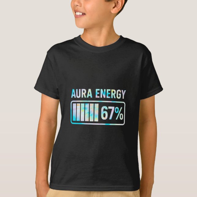 Aura Energy 67 67 Sex Seven Meme T Shirt (Framsida)