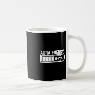 Aura Energy 67 Funny Sex Seven Meme Gen Alpha Slan Kaffemugg