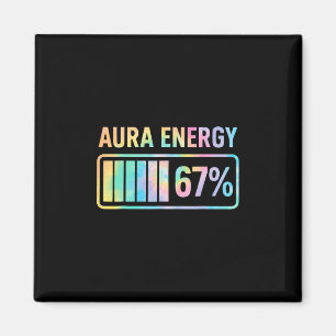 Aura Energy 67 Funny Sex Seven Meme Gen Alpha Slan Magnet