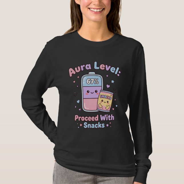 Aura Energy 67 Meme T Shirt (Framsida)