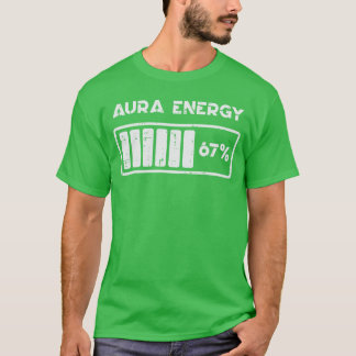 Aura Energy 67 procent Roligt nummer 6 7 Meme Kvin T Shirt