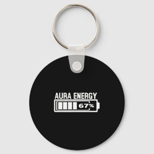 Aura Energy 67 Rolig Six Seven Meme Gen Alpha Slan Nyckelring