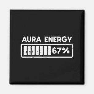 Aura Energy 67 Roligt Nummer 6 7 Meme Barn Ungdom Magnet