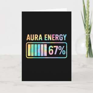 Aura Energy 67 Roligt Sex Sju Meme Gen Alpha Slang Kort