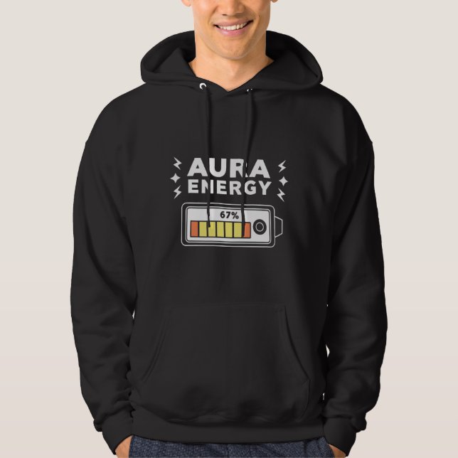 Aura Energy Batterimätare Hoodie (Framsida)