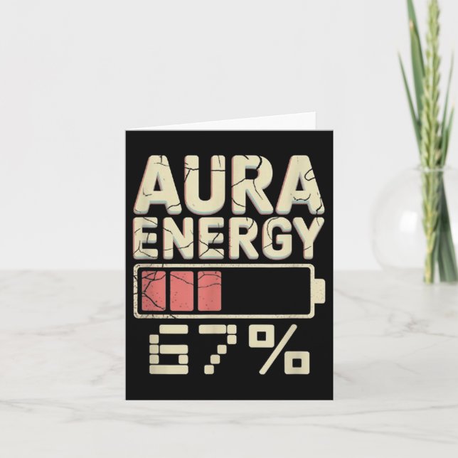 Aura Energy vid 67:e sex Sju generalen Alpha Slang Kort (Framsida)