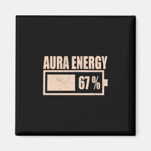 Aura Energy Vid 67 Rolig Six Seven Meme Gen Alpha Magnet