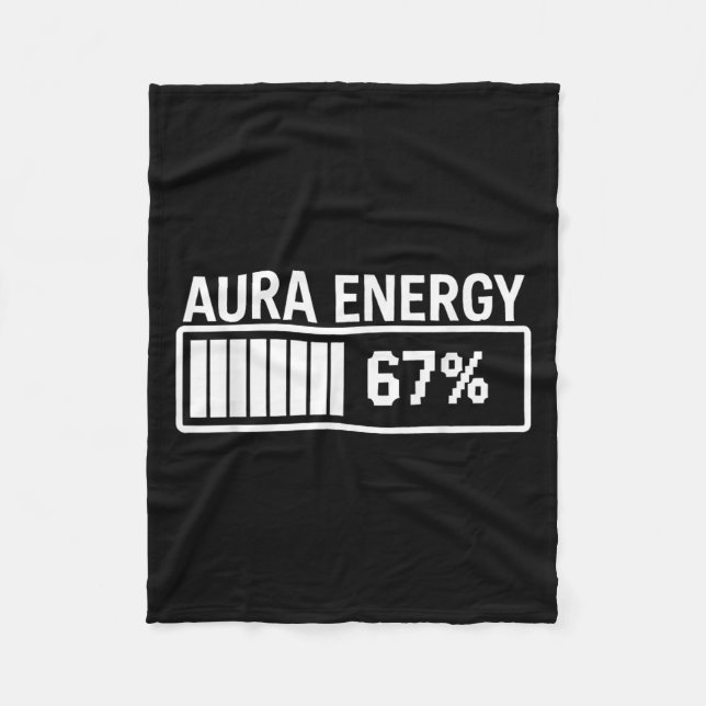 Aura Energy vid 67 ynka sex sju minnesgenerationen Fleecefilt (Framsidan)