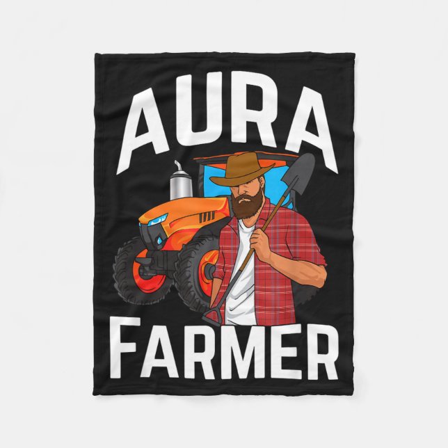 Aura Farmer Funny Meme  Fleecefilt (Framsidan)