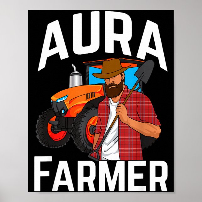 Aura Farmer Funny Meme  Poster (Framsidan)
