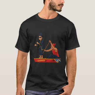 Aura Farming Boy Dancing on Boat Meme Trendy Indon T Shirt