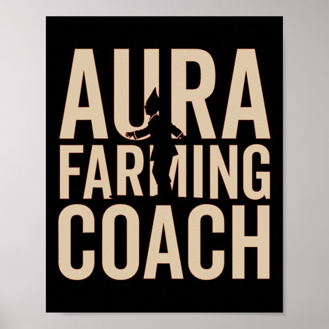 Aura Farming Coach Boat Tävla Kid Meme Halloween Poster (Framsidan)