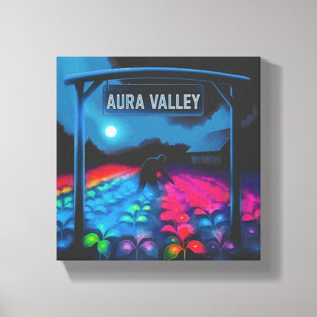 Aura Farming Colorful Valley Canvastryck (Framsida)