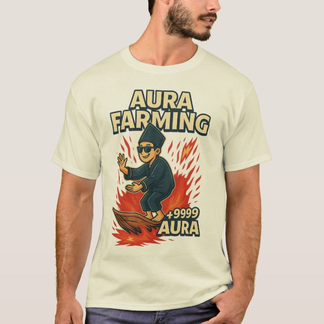 Aura Farming Tröja,Pacu Jalur Aura Farming Tröja,M T Shirt (Framsida)