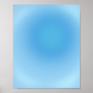 Aura för blå övertoning poster
