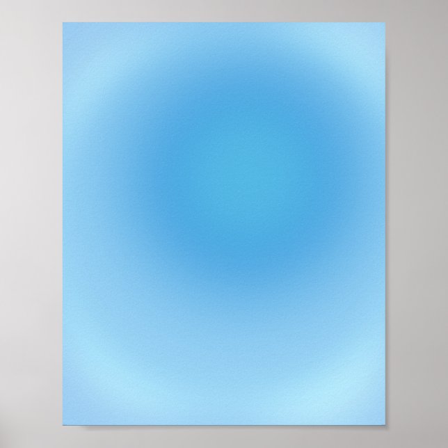 Aura för blå övertoning poster (Framsidan)