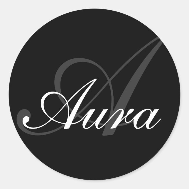 Aura-Front Runt Klistermärke (Framsida)