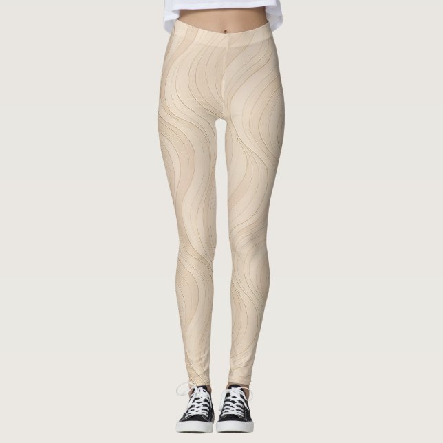 Aura Gradient Energi  Modernt Mönster  Leggings (Framsida)