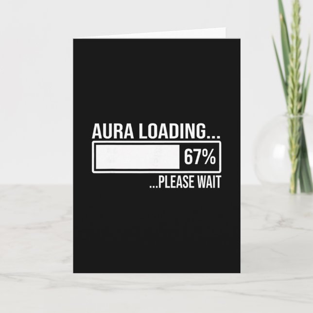 Aura Laddar 67 Rollig Sex Sju Gen Alpha Meme  Kort (Framsida)