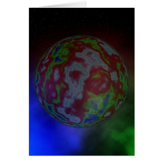 Aura of a Planet. Hälsningskort (Framsidan)