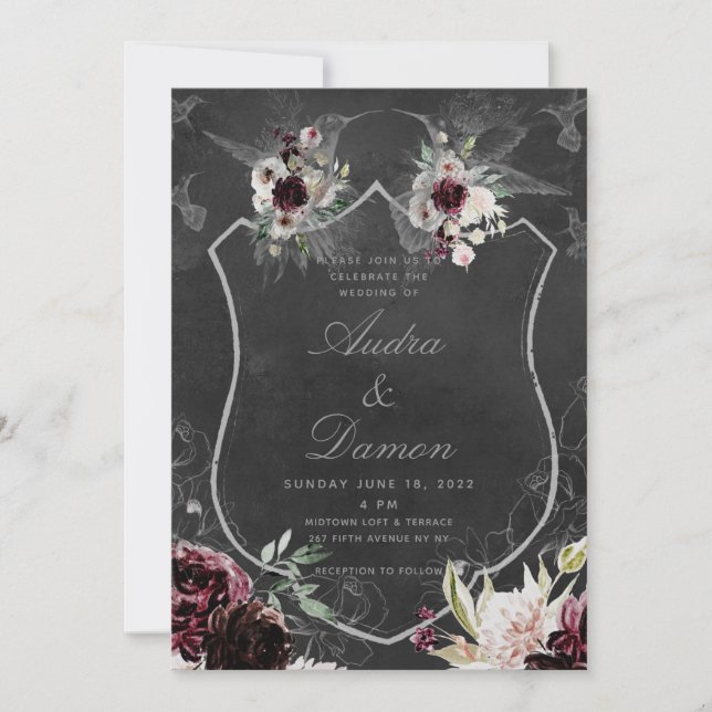 Aura of Night Wedding Suite Inbjudningar (Framsida)