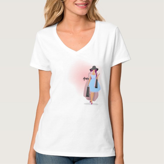 Aura Vibe Girl T-shirt (Framsida)