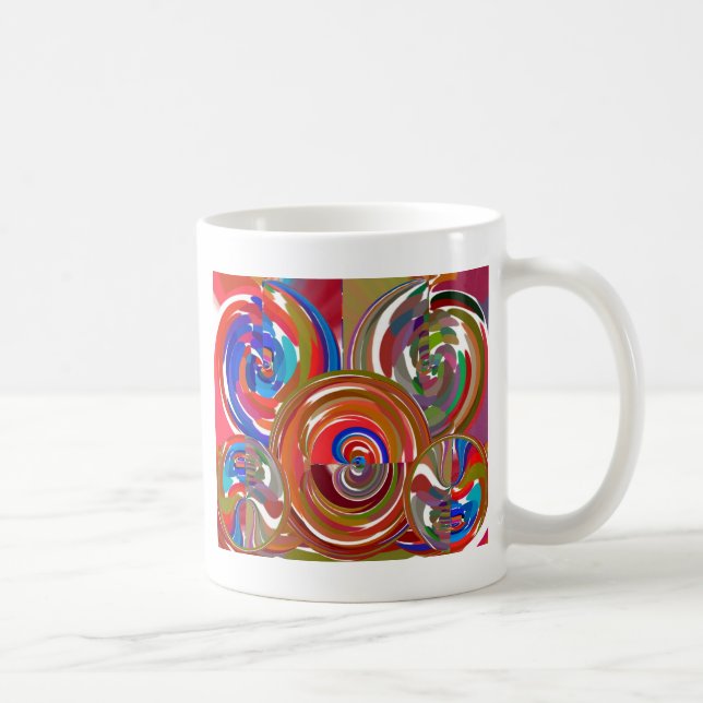 Auralokalvård cirklar - Reiki meditationMandala 7 Kaffemugg (Höger)