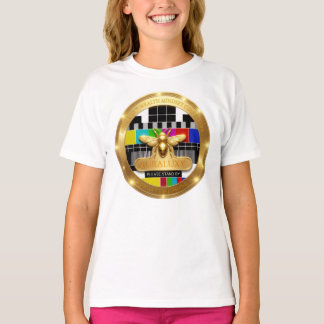Auraluxy "Framgång vid laddning" Guld Bee Premium T Shirt