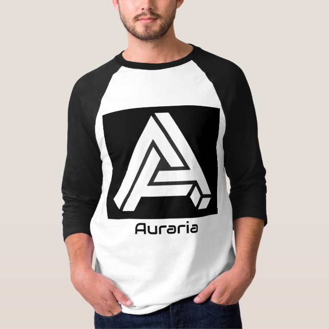 Auraria Men's Baseball Shirt T Shirt (Framsida)