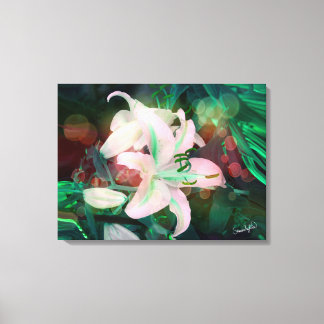 Auras Dancing med Lilies Canvastryck