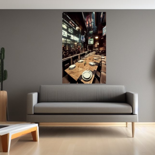 Aurea Lux Restaurant | AI Art Poster (Skapare uppladdad)