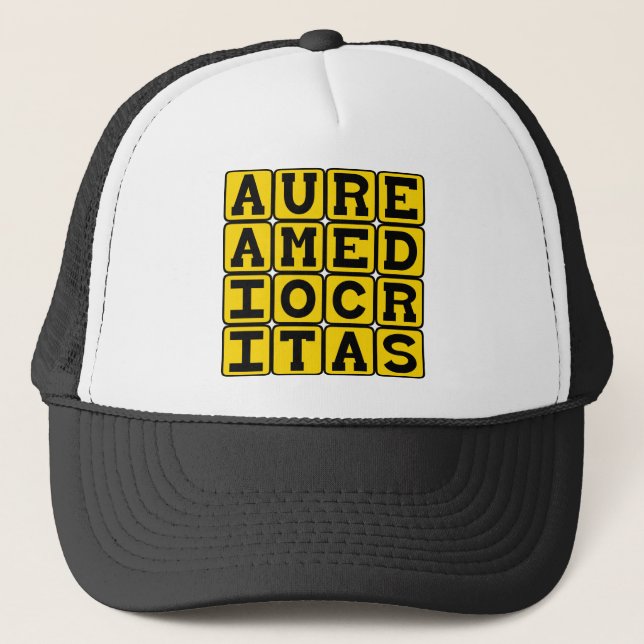 Aurea Mediocritas, Gyllene medelvägen Keps (Framsida)