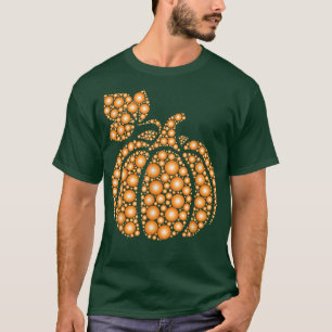 Aureate Fall Autumn Polka Dot Pumpkin Internationa T Shirt