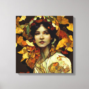 ’Aurelia’ Autumn Porträtt Canvastryck
