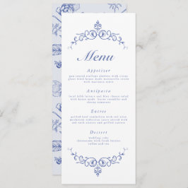 AURELIA Chinoiserie Fransk Victorian Menu-kort Inbjudningar