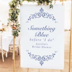AURELIA Chinoiserie Nåt blått Möhippa Poster