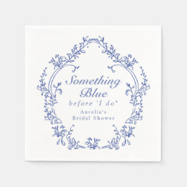 AURELIA Chinoiserie Something Blue Bröllopsdusch Pappersservett