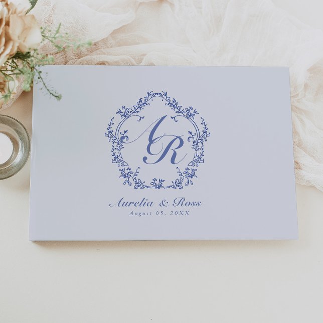 AURELIA Chinoiserie Victorian Blommigt Monogram Gästböcker (Skapare uppladdad)