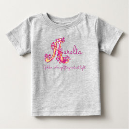 Aurelia Flickor namn och en monogramskjorta T Shirt
