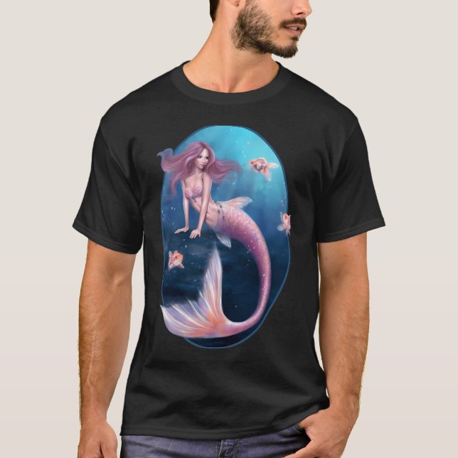 Aurelia Guld fisk Havfrue T Shirt (Framsida)
