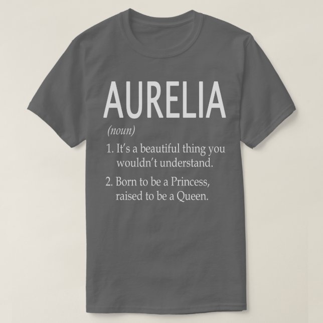 Aurelia Namn Gift T Shirt (Design framsida)