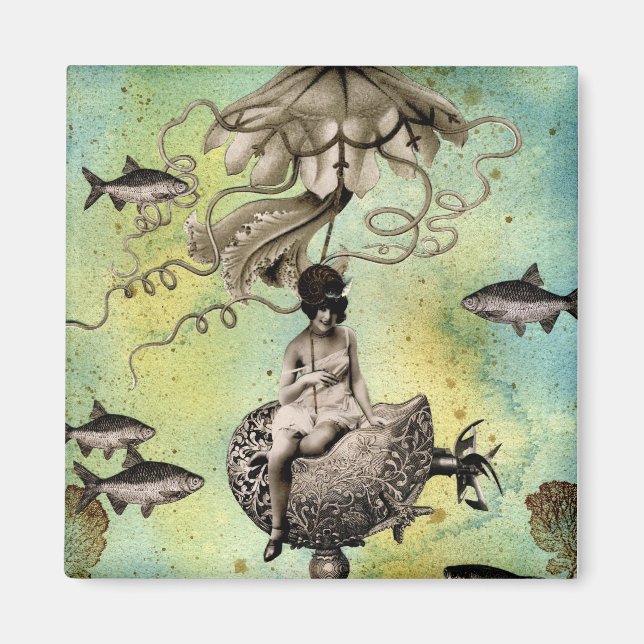 Aurelia och hennes Jelly Cruiser Magnet (Framsidan)