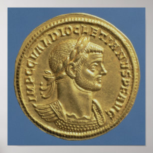 Aureus av Diocletian Poster